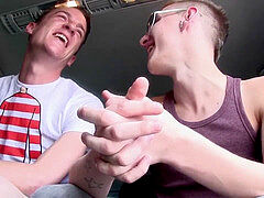 slave Reece Bentley gets punished by his massive dicked educators