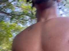 Having the time of my life groaning and nutting at a public park by businesses