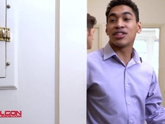 Jock Real Estate Agent PUSHES HIS BIG BLACK COCK IN Devin Franco