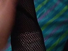 showing body of my Chinese GF in stockings