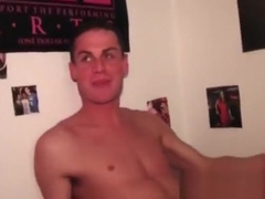 College guy having gay oral and anal sex for fraternity