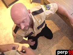 Security Guard Pays A Surprise Visit To His Work Buddy