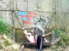tied gay feet spanking