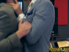 Dominant businessman barebacking hard submissive colleague