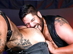 Bears Atlas Grant and Lanz Adams wear leather and FUCK