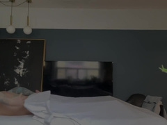 Nasty father gets rock-hard during rubdown and tempts the massagist.