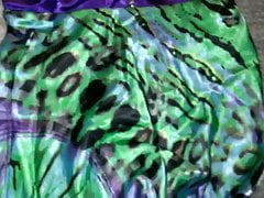 Wild Print Satin Prom Dress