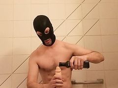 Akteon with a dildo in his ass, moaning to make you hard
