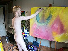 Flint cub Painting naked,full video: Pornhub @nakedpaints