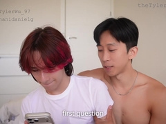Real Life - Hung Uncut Twink Fucks His Asian Boyfriend In Chastity