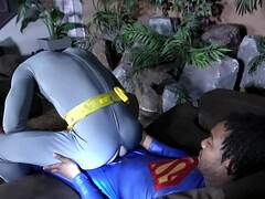 Superhero role play anal with Wolf Hudson and John Johnson