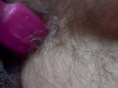 vibrating my tight asshole and fucking it