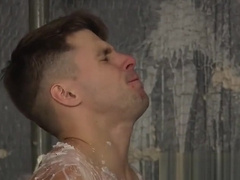 Wax tormented slave Dmitry Osten endures rough blowjob