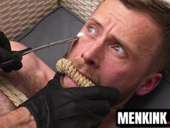 Johnny Ford teaches Peter Pean respect with face fucking and deep anal