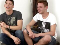 Gay studs give each other blowjobs before fucking balls deep