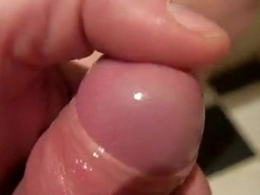 Uncircumcised Foreskin Joy with Jizz Close Up