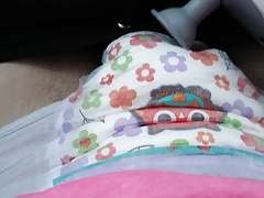Public Cum in Girls' GoodNites Diaper