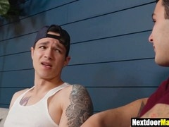 Hot gay buddies get playful with some fun games and a wild threesome