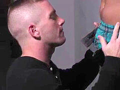 Scott Riley giving Ashton McKay headjob