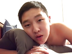 Horny Asian in Bed