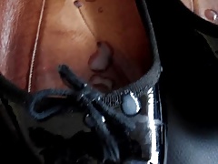 Becky's shoes after my 2nd cum