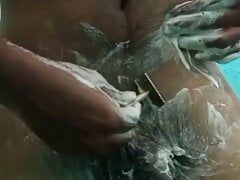 Tamil boy cock hair shaving