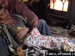 FamilyPornSite.com - Daddy's giant cock playtime in stepson's ass