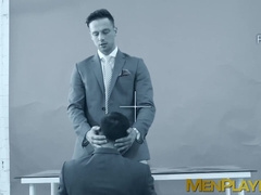 Cock addicted stallion Damon Heart gets a rough throatfuck