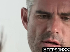 Stepgrandpa Dale Savage creampies my caboose while I guzzle Gregs skinny spear