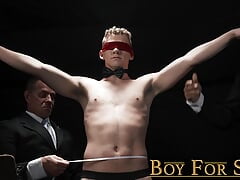 BoyForSale Hot sexy suited Ace Banner face fucks moaning twink sub