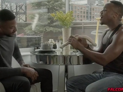 Andre Donovan In Ebony Duo And Reign Rimjob Each Other