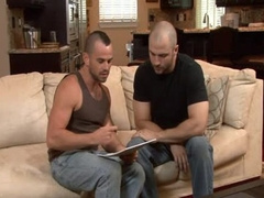 Married stud acquires asshole Tongued By A fag