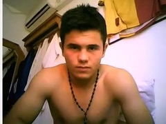 Straight guys feet on webcam #497