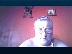 sexy argentinian gustavo horny grandpa show his cock