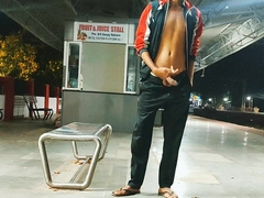 Monstrous jizz-shotgun fat pop-shot at railway station