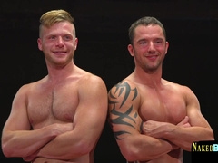 Super-Naughty jocks get sloppy in the ring bare