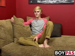 Cooper Steels smooth ass being stretched by a big toy