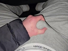 German dad in truck with precum in grey CK cum-shot - PhantomGentX