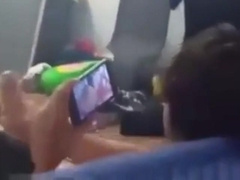 Watch my friend cumming while he's watching porn 8