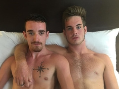 Insolent lads pose hot when they suck cock and have loud anal sex