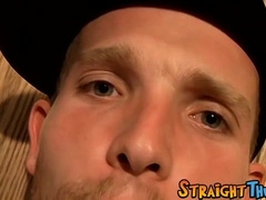Slim thug jerks his big cock off and cums loads on his belly