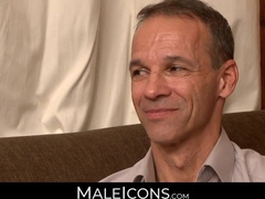 MaleIcons.com - Mature muscle Rodney Steele's hardcore anal fucking of twink Kory Houston