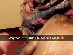 black boy cums on his face (9'')