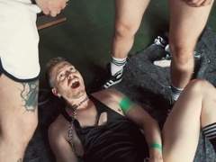 Axel Abysse And Rose Bud - Rides Lucio Davolis Arms In Ass Ruining