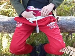 Outdoor jerk with big cock