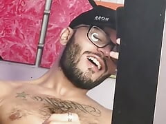 Sexy Latino From Medellin With Big Cock Masturbates In Front Of The Mirror For Her Fans