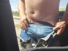 switching and playing in a parking plenty of