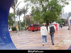 Queer Latino Lads Finger And No Condom Boink Bum - Boyfun