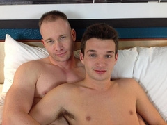 Romantic hook up in a hotel room between a boy and his stepdad