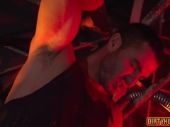Anal domination with assfucking and cumshot flow for muscle lovers